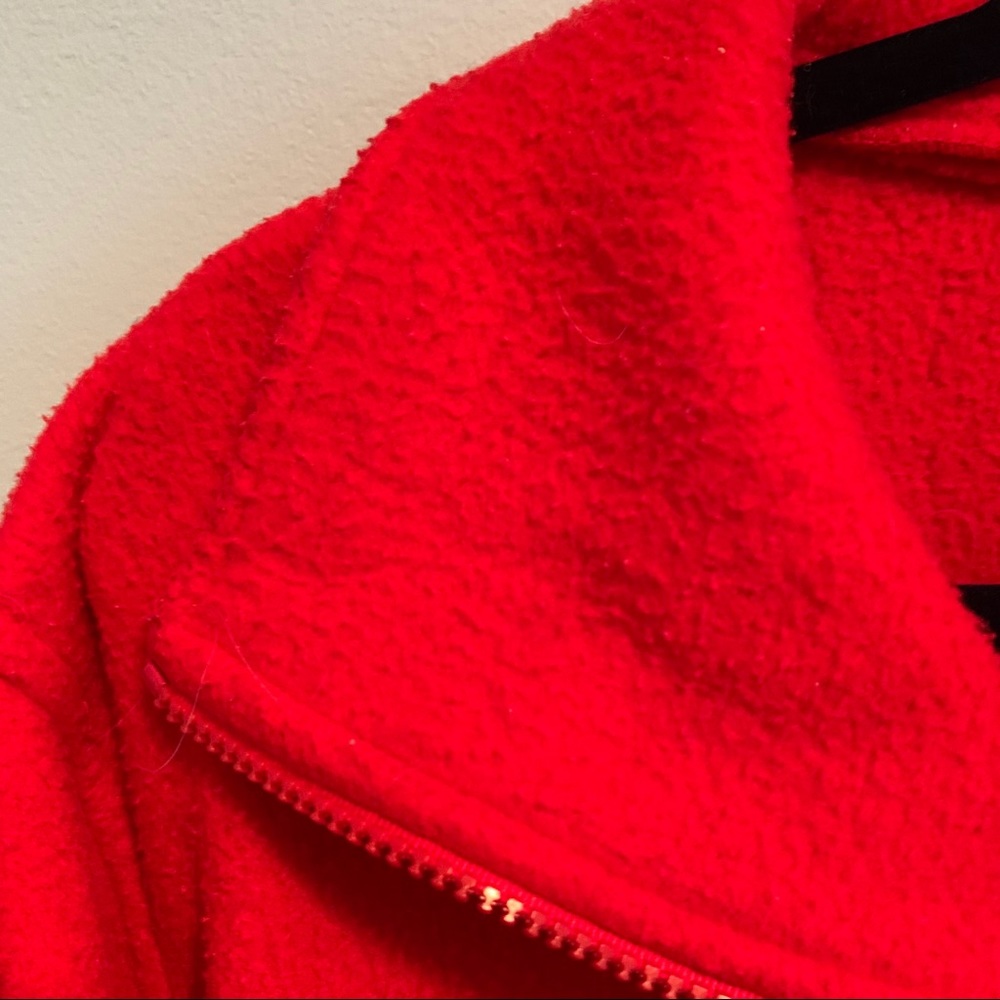 Fleece Red Zip-Up - Picture 5 of 6